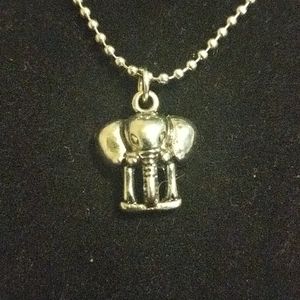Elephant necklace on 18 inch chain